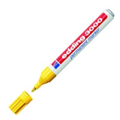 Fine art shop - Edding Permanent Marker 3000 Yellow 05, 1.5-3 mm. tip | totenart.com