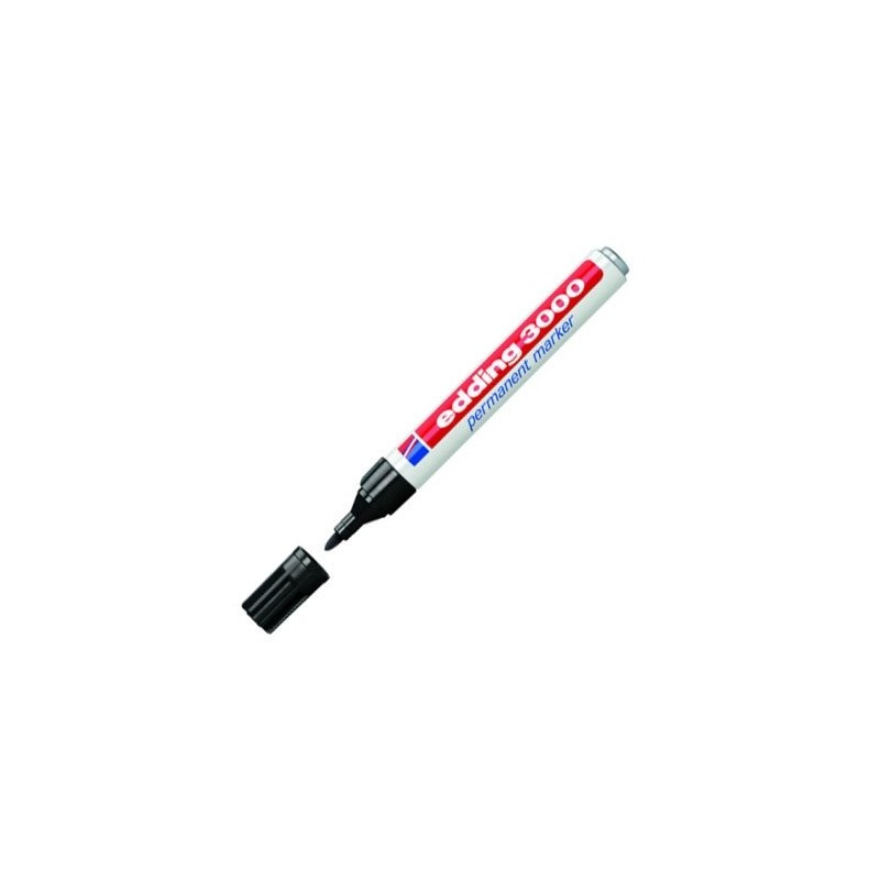 Fine art shop - Edding Permanent Marker 3000 Black 01, 1.5-3 mm. tip | totenart.com