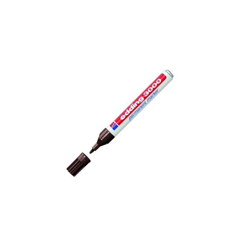 Fine art shop - Edding Permanent Marker 3000 Dark Brown 18, 1.5-3 mm. tip | totenart.com