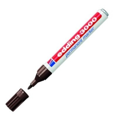 Fine art shop - Edding Permanent Marker 3000 Dark Brown 18, 1.5-3 mm. tip | totenart.com