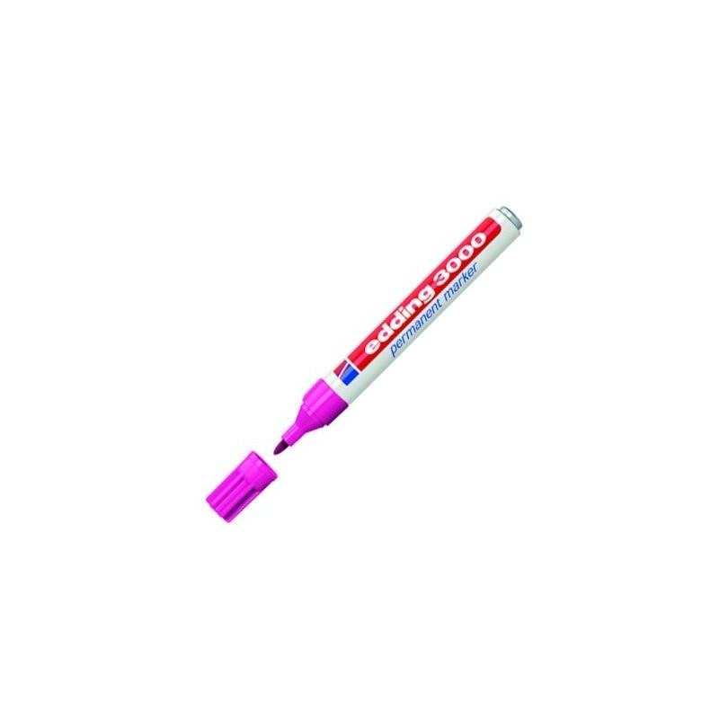 Fine art shop - Edding Permanent Marker 3000 Pink 09, 1.5-3 mm. tip | totenart.com