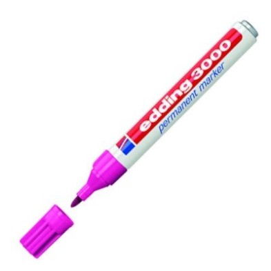 Fine art shop - Edding Permanent Marker 3000 Pink 09, 1.5-3 mm. tip | totenart.com