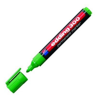 Fine art shop - Edding Permanent Marker 300 Green 04, 1.5-3 mm. tip | totenart.com