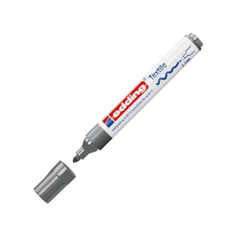 Fine art shop - Edding Textile Marker 4500 Grey 12, 2-3 mm. tip | totenart.com