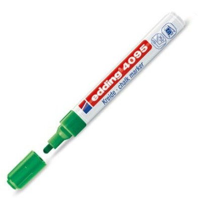 Fine art shop - \nMarker Chalk Liquid Edding 4095 Green 04, round tip 2-3 mm. | totenart.com