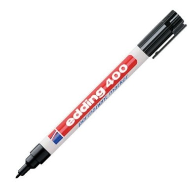 Fine art shop - Edding Permanent Marker 400 Black 01, 1 mm. tip | totenart.com