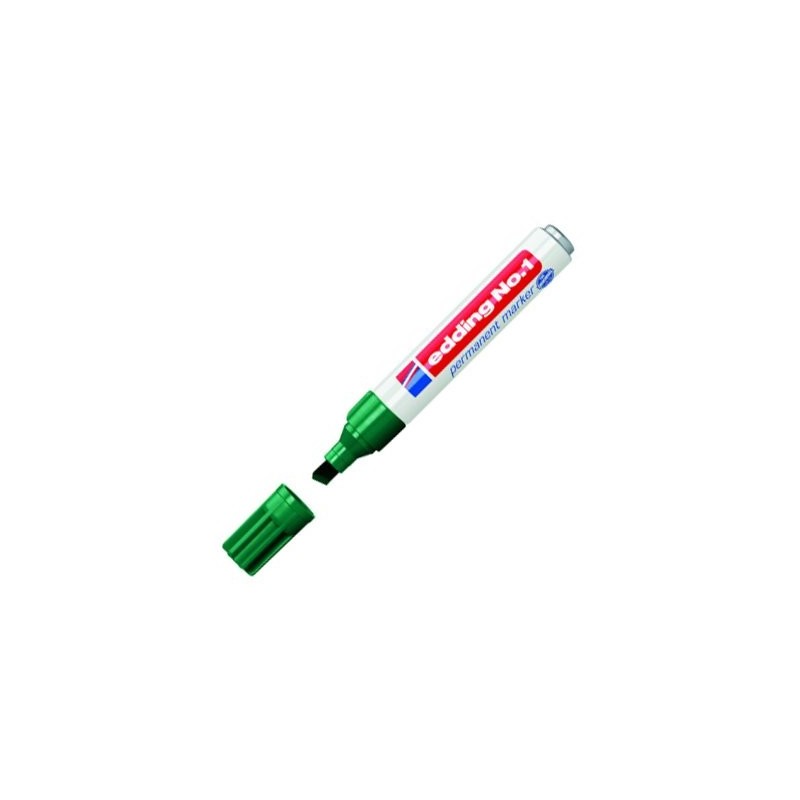 Fine art shop - Edding Permanent Marker Serie 1 Green 04, 1-5 mm. beveled tip | totenart.com