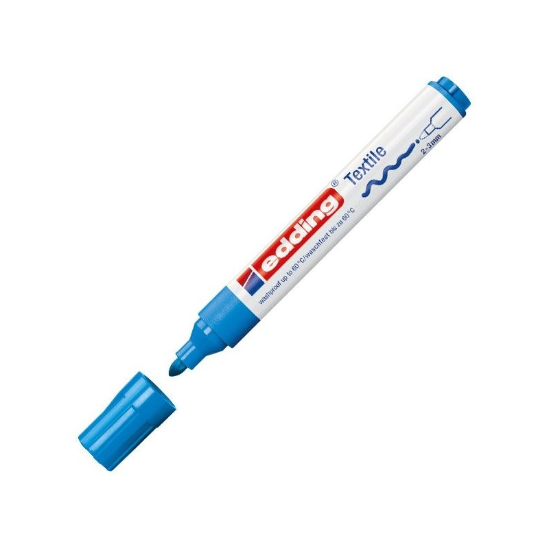 Fine art shop - Edding Textile Marker 4500 Light Blue 10, 2-3 mm. tip | totenart.com