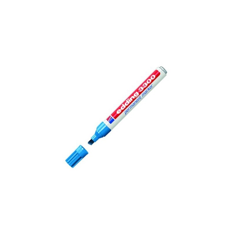 Fine art shop - Edding Permanent Marker 3300 Light Blue 10, 1-5 mm. beveled tip | totenart.com