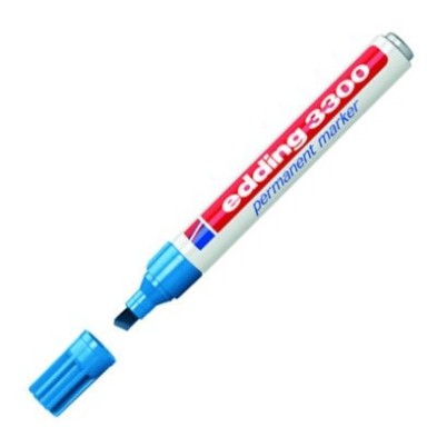 Fine art shop - Edding Permanent Marker 3300 Light Blue 10, 1-5 mm. beveled tip | totenart.com