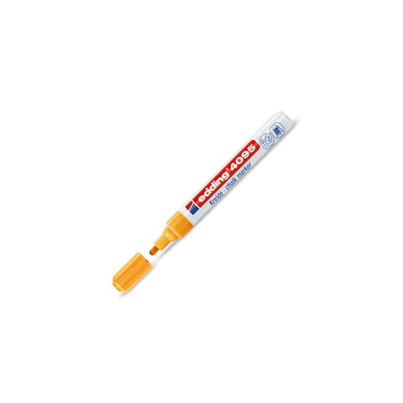 Fine art shop - \nMarker Chalk Liquid Edding 4095 Orange Neon 66, round tip 2-3 mm. | totenart.com