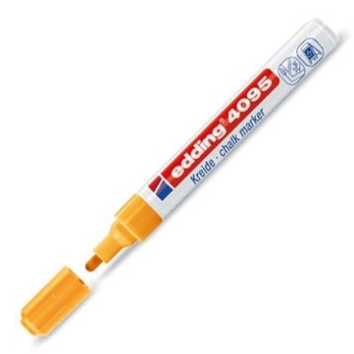 Fine art shop - \nMarker Chalk Liquid Edding 4095 Orange Neon 66, round tip 2-3 mm. | totenart.com