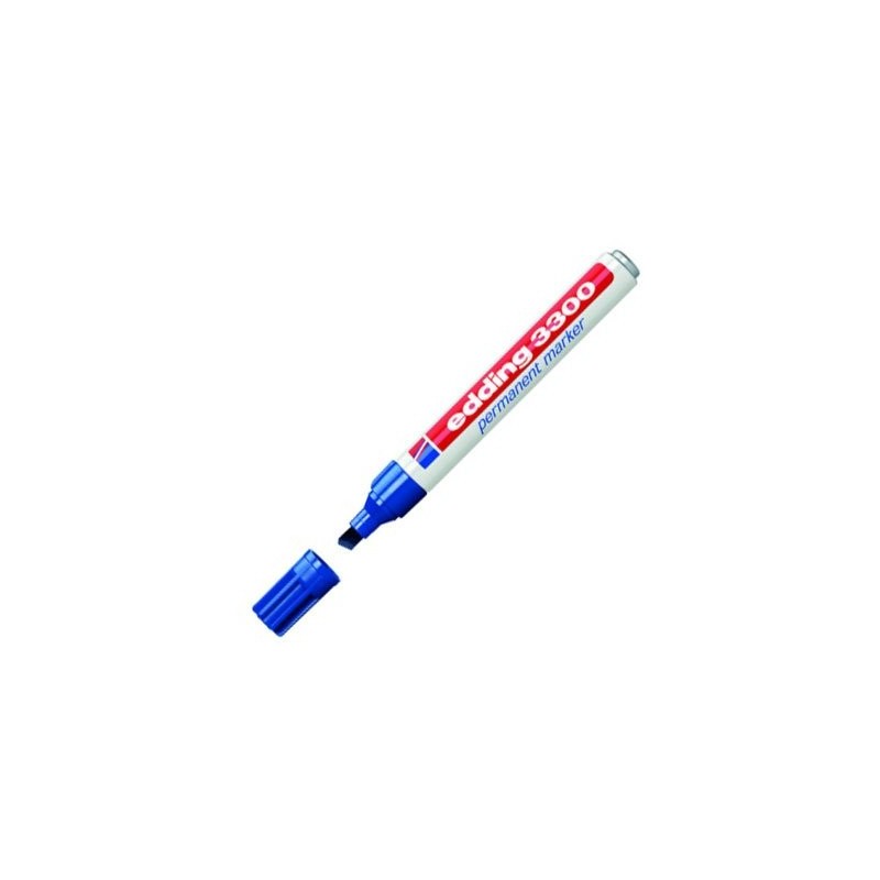 Fine art shop - Edding Permanent Marker 3300 Blue 03, 1-5 mm. beveled tip | totenart.com