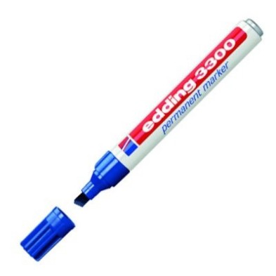 Fine art shop - Edding Permanent Marker 3300 Blue 03, 1-5 mm. beveled tip | totenart.com