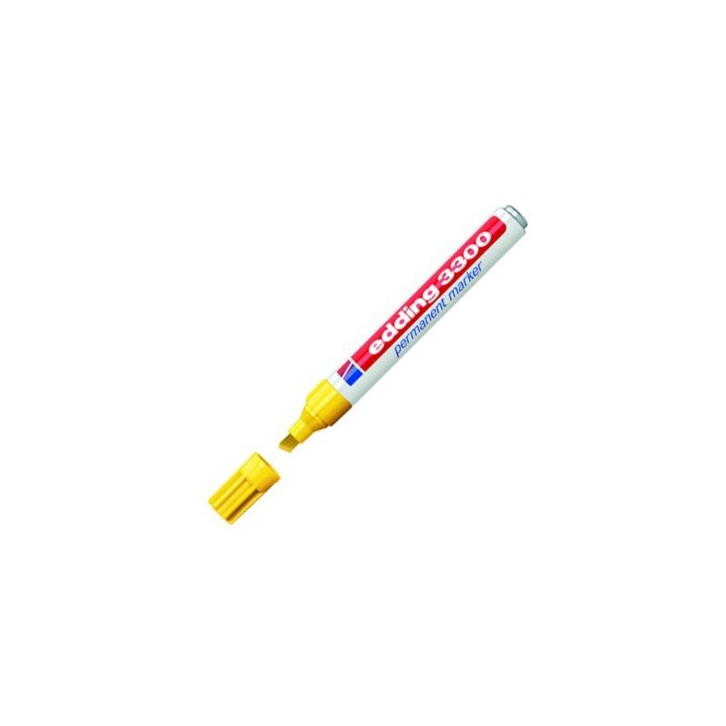 Fine art shop - Edding Permanent Marker 3300 Yellow 05, 1-5 mm. beveled tip | totenart.com