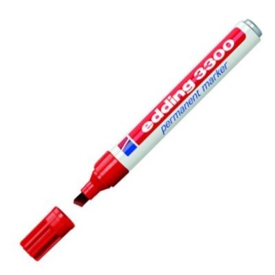 Fine art shop - Edding Permanent Marker 3300 Red 02, 1-5 mm. beveled tip | totenart.com