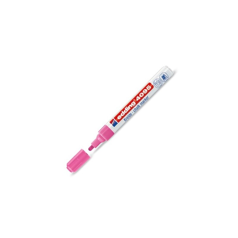 Fine art shop - \nMarker Chalk Liquid Edding 4095 Pink Neon 69, round tip 2-3 mm. | totenart.com