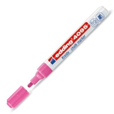 Fine art shop - \nMarker Chalk Liquid Edding 4095 Pink Neon 69, round tip 2-3 mm. | totenart.com