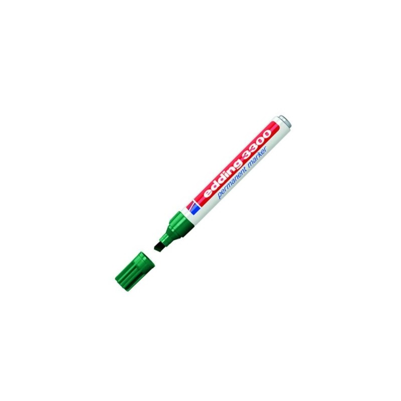 Fine art shop - Edding Permanent Marker 3300 Green 04, 1-5 mm. beveled tip | totenart.com
