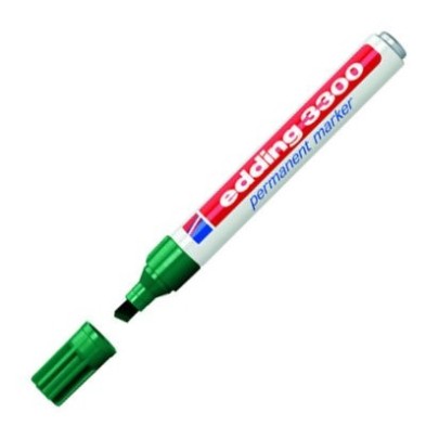 Fine art shop - Edding Permanent Marker 3300 Green 04, 1-5 mm. beveled tip | totenart.com
