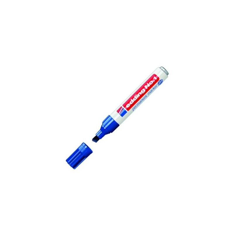 Fine art shop - Edding Permanent Marker Serie 1 Blue 03, 1-5 mm. beveled tip | totenart.com
