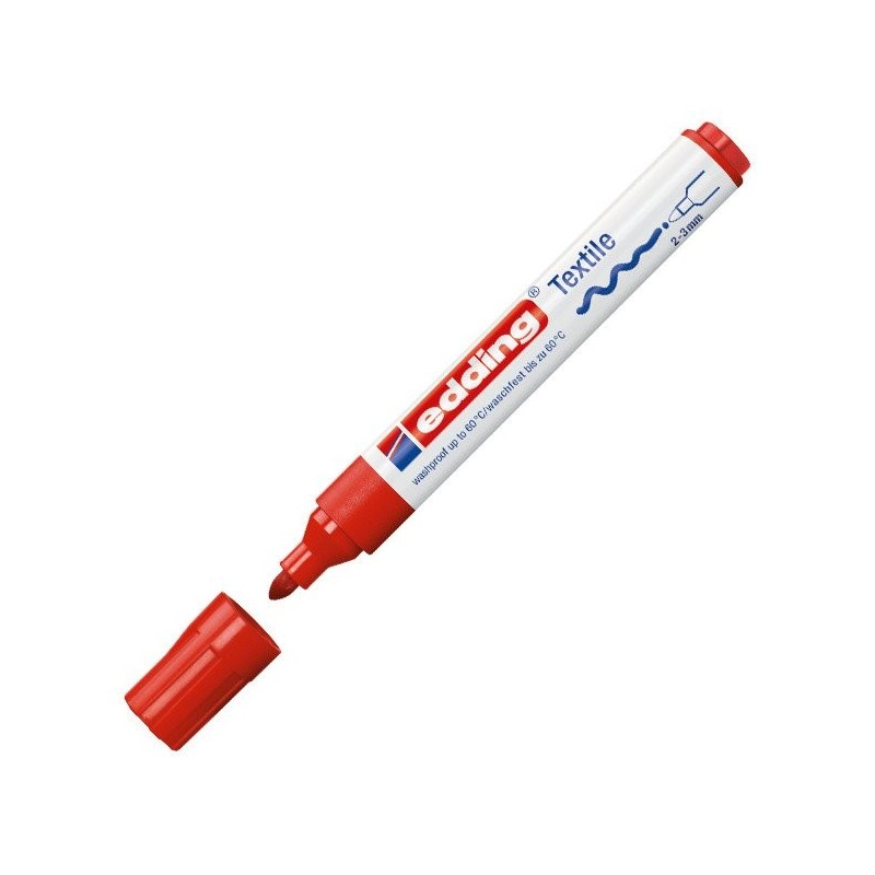 Fine art shop - Edding Textile Marker 4500 Red 02, 2-3 mm. tip | totenart.com