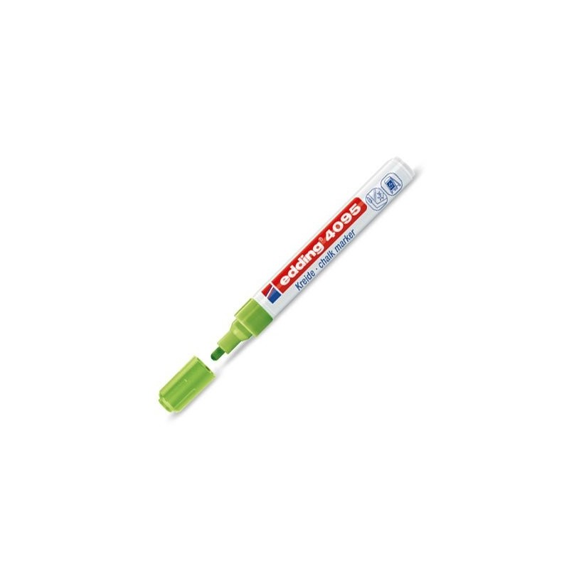 Fine art shop - \nMarker Chalk Liquid Edding 4095 Light Green 11, round tip 2-3 mm. | totenart.com