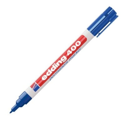 Fine art shop - Edding Permanent Marker 400 Blue 03, 1 mm. tip | totenart.com