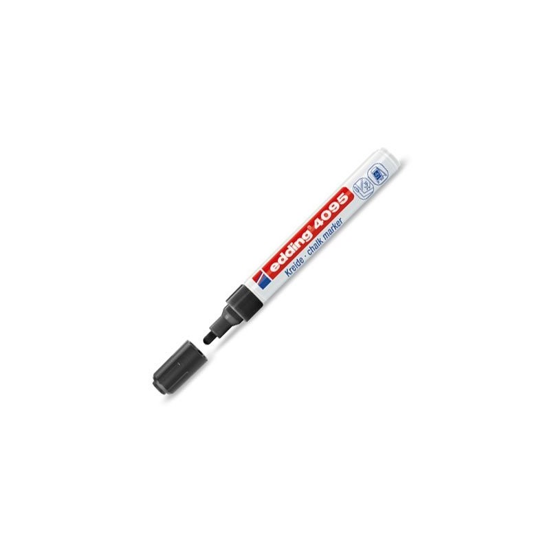 Fine art shop - \nMarker Chalk Liquid Edding 4095 Black 01, round tip 2-3 mm. | totenart.com