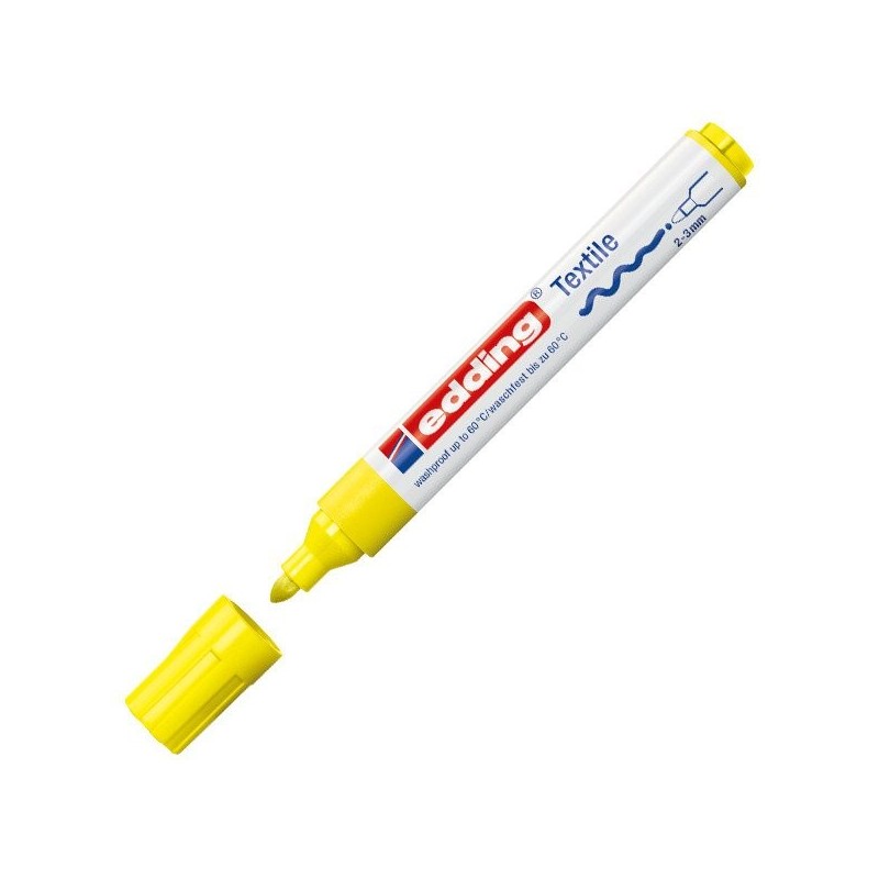 Fine art shop - Edding Textile Marker 4500 Neon Yellow 65, 2-3 mm. tip | totenart.com