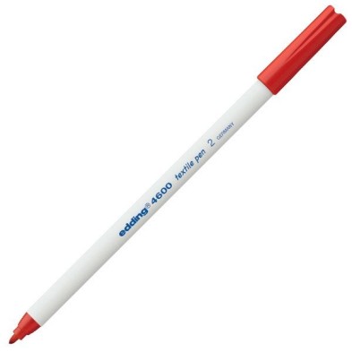 Fine art shop - Edding Textile Marker 4600 Red 02, 1 mm. tip | totenart.com