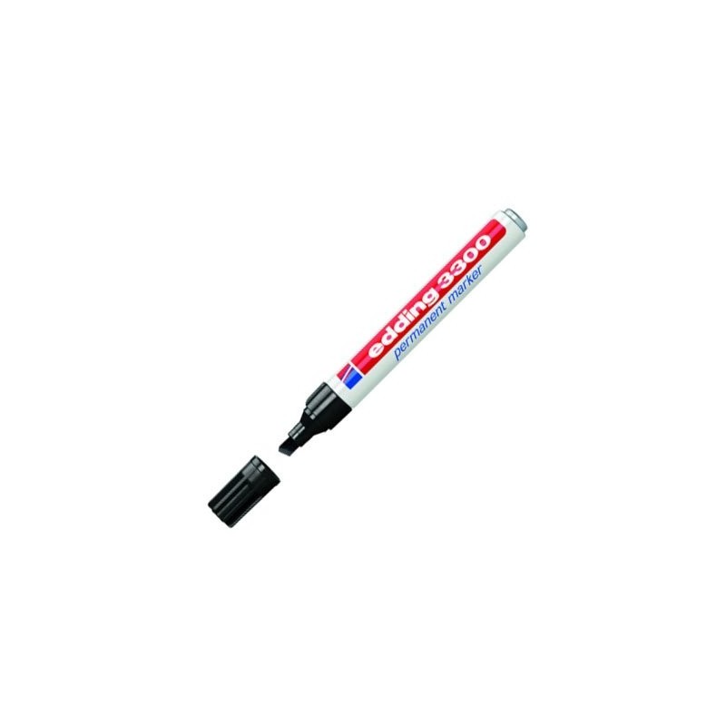 Fine art shop - Edding Permanent Marker 3300 Black 01, 1-5 mm. beveled tip | totenart.com