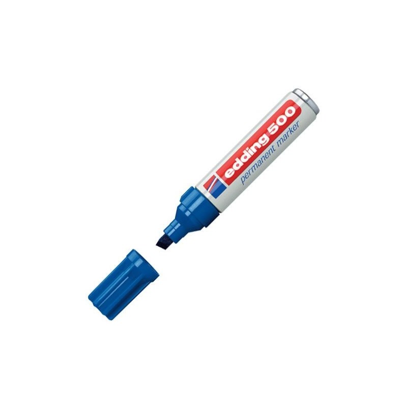 Fine art shop - Edding Permanent Marker 500 Blue 03, 2-7 mm. beveled tip | totenart.com