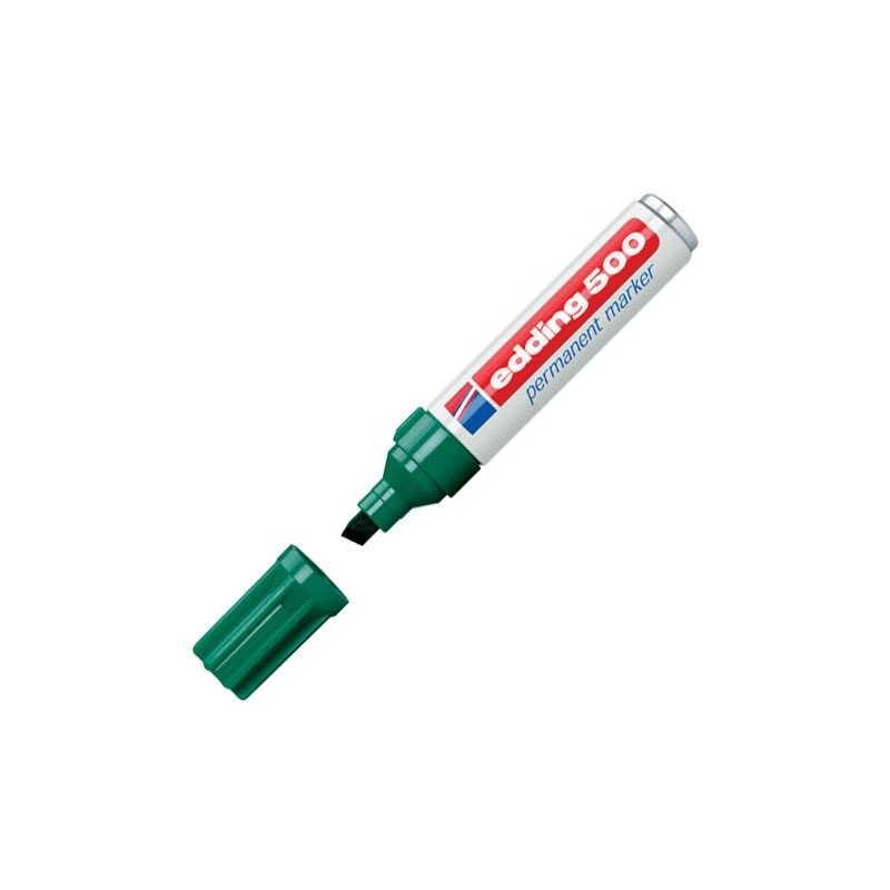 Fine art shop - Edding Permanent Marker 500 Green 04, 2-7 mm. beveled tip | totenart.com