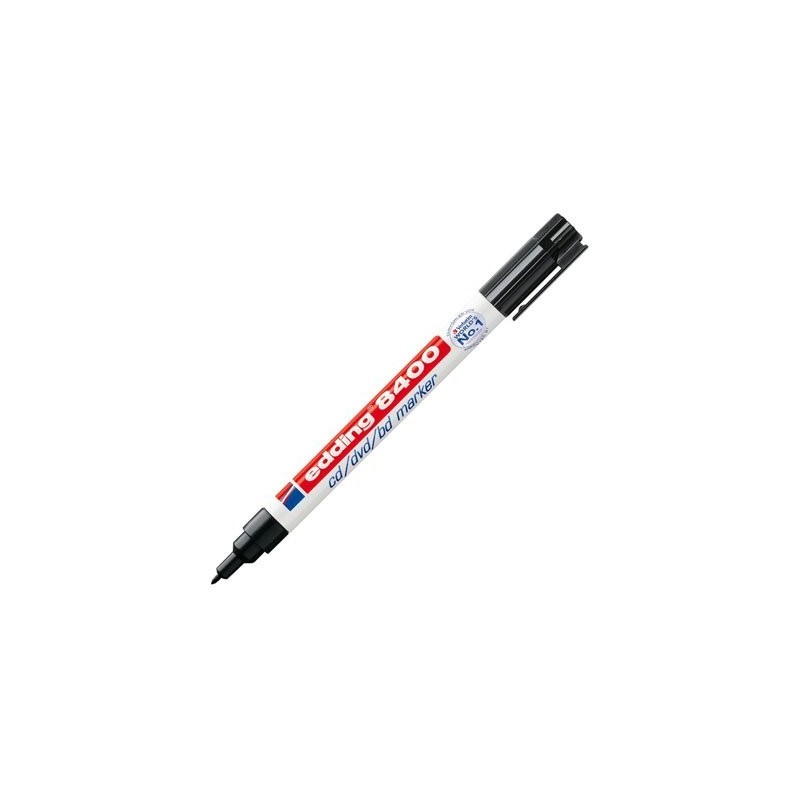 Fine art shop - \nPermanent Edding marker 8400 for CD / DVD Black 01, round tip 1 mm. | totenart.com
