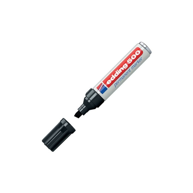 Fine art shop - Edding Permanent Marker 500 Black 01, 2-7 mm. beveled tip | totenart.com