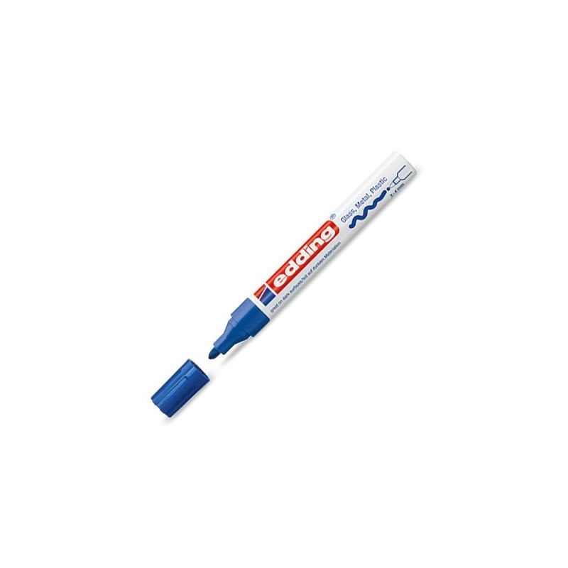 Fine art shop - \nOpaque Ink Pen Edding 750 Blue 03, round tip 2-4 mm. | totenart.com