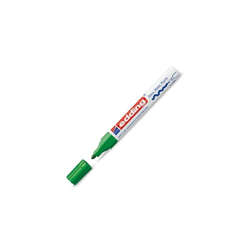 Fine art shop - \nOpaque Ink Pen Edding 750 Green 04, round tip 2-4 mm. | totenart.com