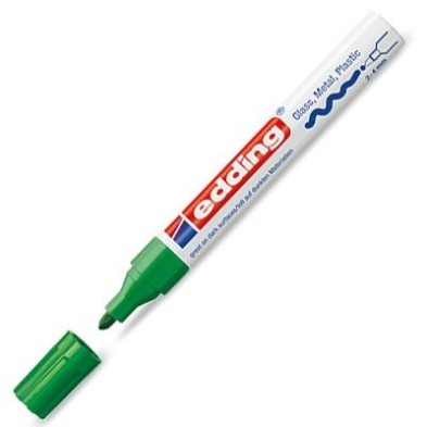 Fine art shop - \nOpaque Ink Pen Edding 750 Green 04, round tip 2-4 mm. | totenart.com