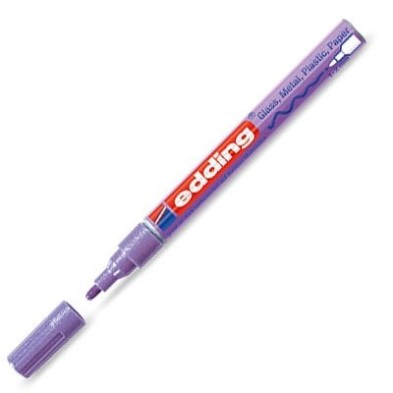 Fine art shop - \nOpaque Ink Pen Edding 751 Metallic Violet  78, round tip 1-2 mm. | totenart.com