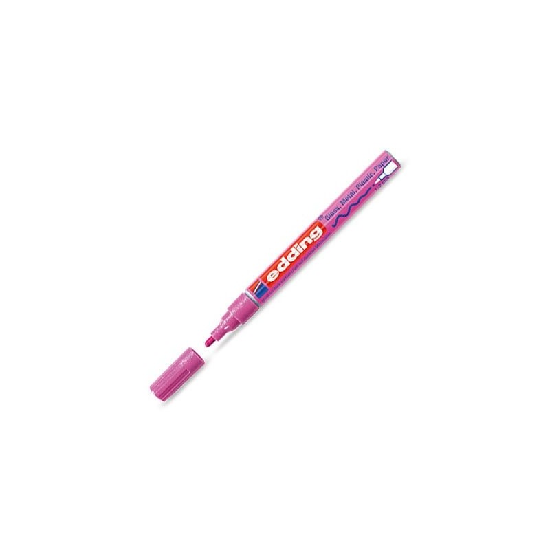Fine art shop - \nOpaque Ink Pen Edding 751 Metallic Rosa  78, round tip 1-2 mm. | totenart.com
