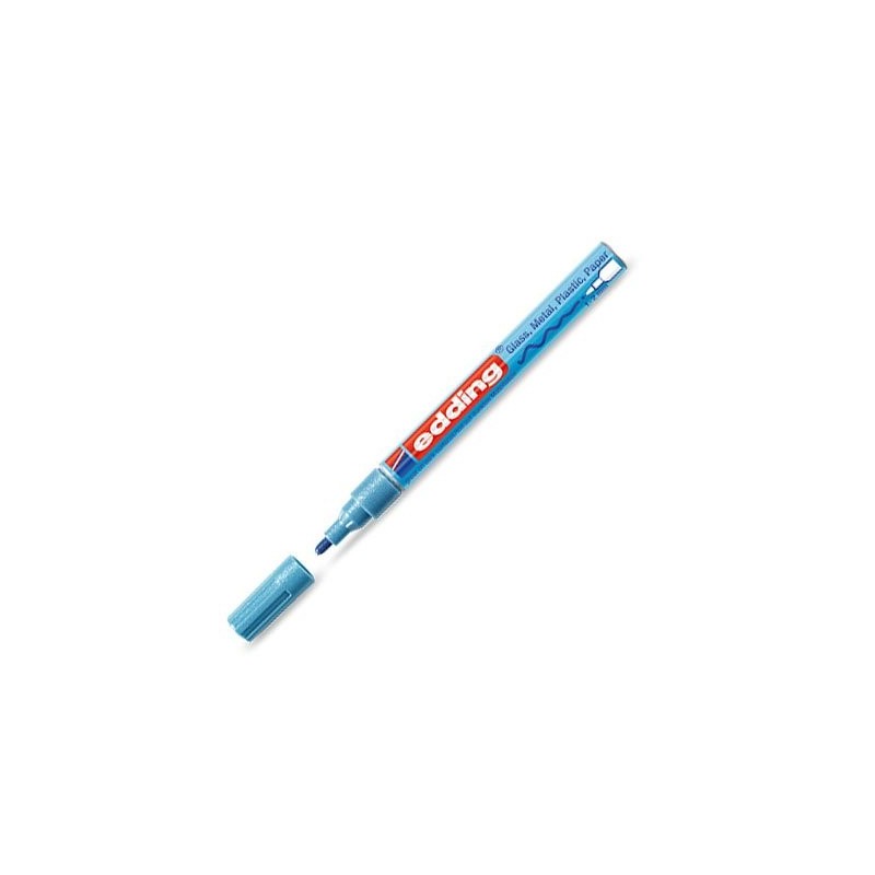 Fine art shop - \nOpaque Ink Pen Edding 751 Metallic Blue 70, round tip 1-2 mm. | totenart.com
