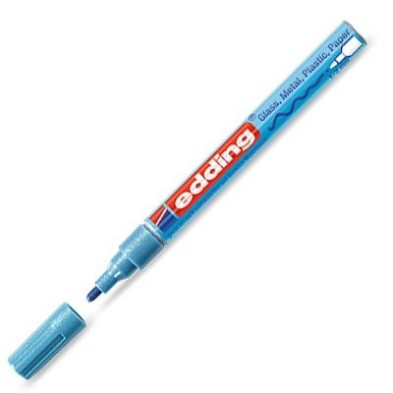 Fine art shop - \nOpaque Ink Pen Edding 751 Metallic Blue 70, round tip 1-2 mm. | totenart.com