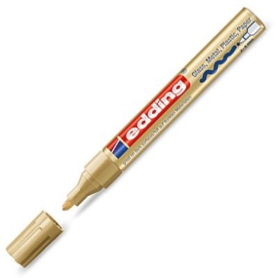 Fine art shop - \nOpaque Ink Pen Edding 750 Gold 53, round tip 2-4 mm. | totenart.com