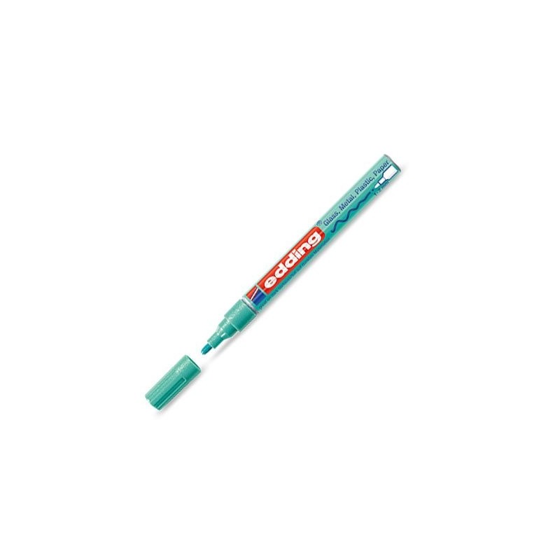 Fine art shop - \nOpaque Ink Pen Edding 751 Metallic Green 74, round tip 1-2 mm. | totenart.com