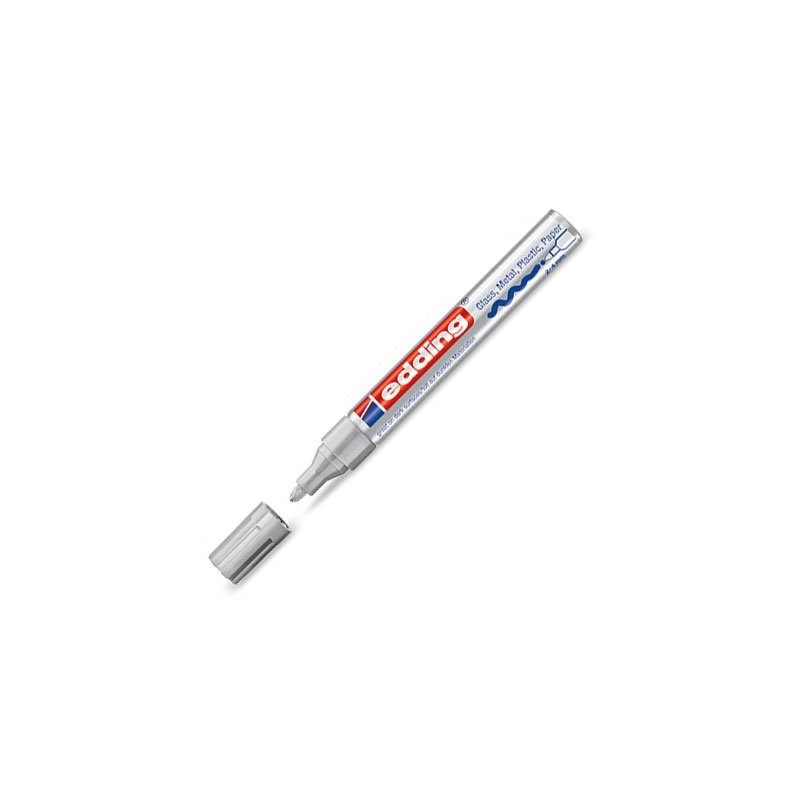 Fine art shop - \nOpaque Ink Pen Edding 750 Silver 54, round tip 2-4 mm. | totenart.com