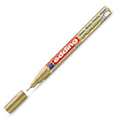 Fine art shop - \nOpaque Ink Pen Edding 780 Gold 53, round tip 0,8 mm. | totenart.com