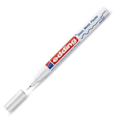Fine art shop - \nOpaque Ink Pen Edding 780 White 49, round tip 0,8 mm. | totenart.com