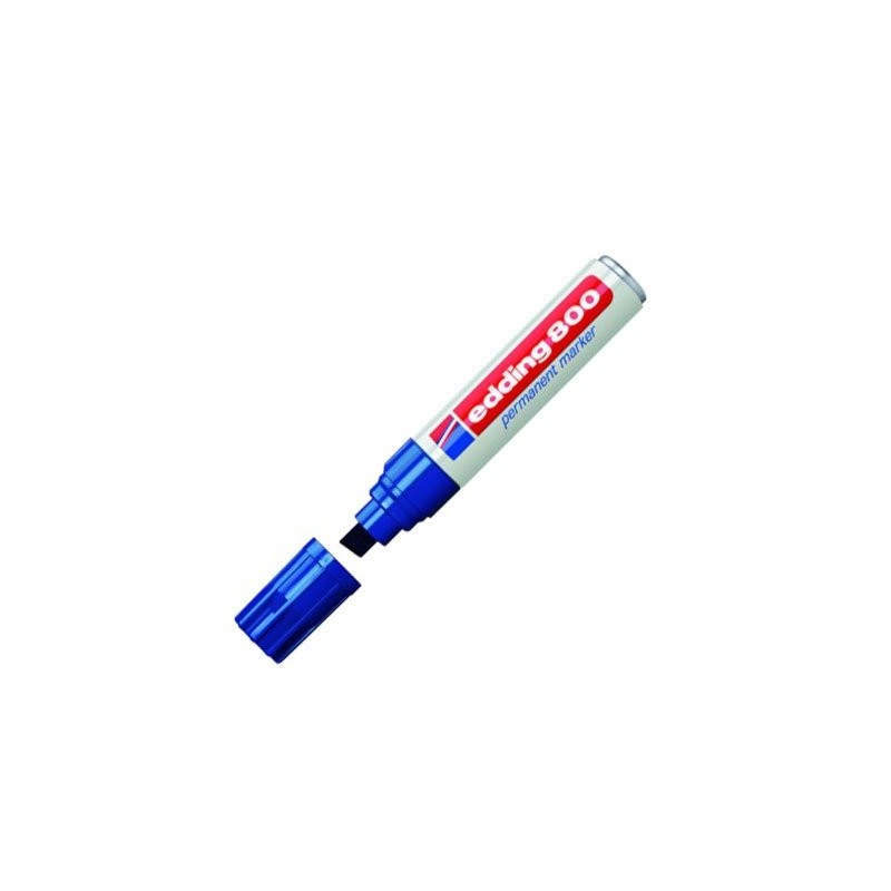 Fine art shop - Edding Permanent Marker 800 Blue 03, 4-12 mm. beveled tip | totenart.com