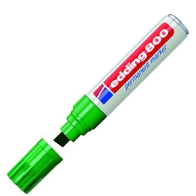 Fine art shop - Edding Permanent Marker 800 Green 04, 4-12 mm. beveled tip | totenart.com